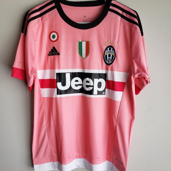 pink juventus shirt